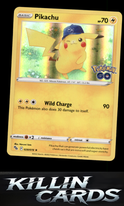 Pikachu (28) 028/078 Pokemon Holo Rare Pokemon GO Card NM - Image 1