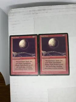 Magic the Gathering Blood Moon X 2 - Dark Card 1994 Edition - MP - Image 1