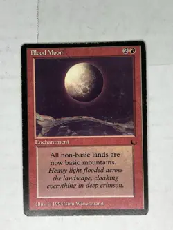 Magic the Gathering Blood Moon X 2 - Dark Card 1994 Edition - MP - Image 2