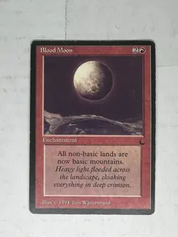 Magic the Gathering Blood Moon X 2 - Dark Card 1994 Edition - MP - Image 4