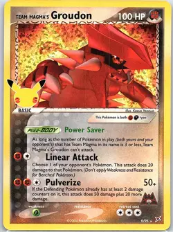 Team Magma's Groudon 9/95 Celebrations - Pokemon Card - NM - Image 1