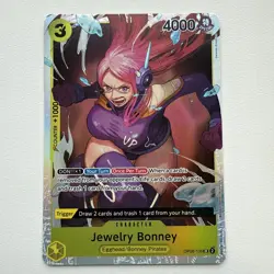 One Piece Two Legends Jewelry Bonney OP08-105 SR English Card - Image 1