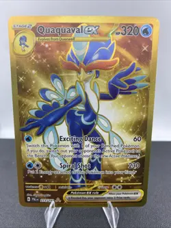 Quaquaval EX 273/193 Sv02 Paldea Evolved Pokemon Holo Hyper Rare Gold Card NM - Image 2