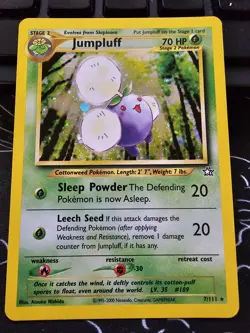 Pokemon TCG Jumpluff Holo Rare Card 7/111 Neo Genesis Set Vintage - Image 1