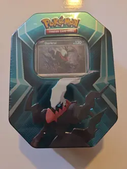 Pokemon Tin Booster Packs 3 Foil Cards TCG Darkrai *New, Sealed - Image 1
