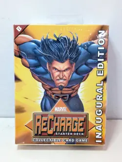 2001 Marvel Recharge Starter Deck Collectable Card Game Inaugural Edition-Sealed - Image 1