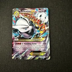 Pokemon Mewtwo EX TCG Ultra Rare Mega Holo Card 63/162 Lightly Played - Image 3