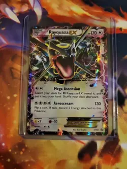 Pokemon Rayquaza EX 2015 Full Art Holo Black Star Promo Card XY69 - Image 1