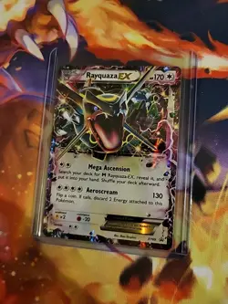 Pokemon Rayquaza EX 2015 Full Art Holo Black Star Promo Card XY69 - Image 2