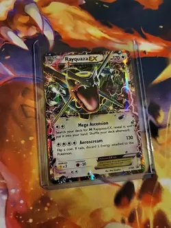 Pokemon Rayquaza EX 2015 Full Art Holo Black Star Promo Card XY69 - Image 3