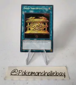Gold Sarcophagus HISU-EN051 *NM* 1st Edition Secret Rare Yugioh Card - Image 1