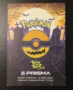 Pokemon Cracked Ice Holo Halloween Prisma Trick or Treat Card PECHARUNT #150 - Image 3