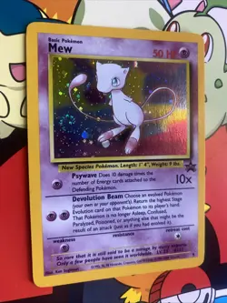 Pokemon Card Mew HOLO Black Star Promo #9 LP/NM SWIRL - Image 2