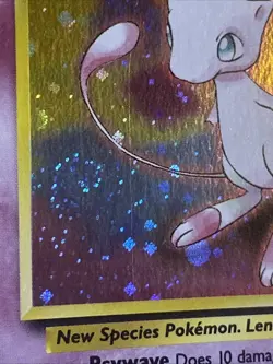 Pokemon Card Mew HOLO Black Star Promo #9 LP/NM SWIRL - Image 5