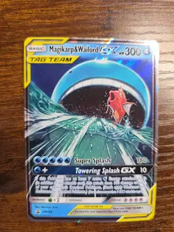 Magikarp & Wailord GX TAG TEAM Promo Holo - SM166 Pokemon TCG English Card - Image 4