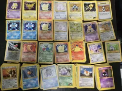 Huge Collection Bulk Lot of 500+ Pokemon Cards Mixed WOTC Vintage HP-DAMAGED - Image 1