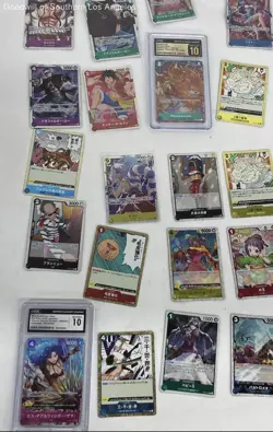 Small Lot Of Rare One Piece Trading Cards Ft. Graded 10 Cards - Image 2