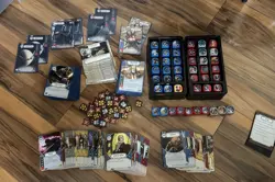 Star Wars Destiny Game Lot w/ Leia Obi-Wan Akbar Chirrut ~200 cards 46 Dice - Image 1