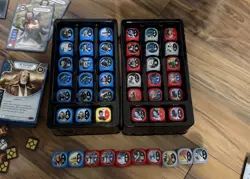 Star Wars Destiny Game Lot w/ Leia Obi-Wan Akbar Chirrut ~200 cards 46 Dice - Image 2