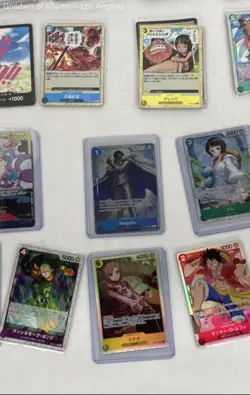 1.9 Lb Lot Of Rare And Holo One Piece Trading Cards - Image 3