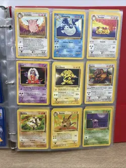 Pokemon Card Vintage Binder Lot 80+ Cards Base Set Base Set 2 Fossil LP-HP - Image 4