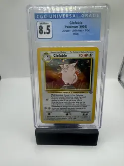 CGC 8.5 Clefable 1999 Jungle 1/64 Holo Pokemon Card - Image 1