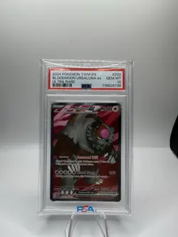 Pokemon Bloodmoon Ursaluna EX 202/167 Ultra Rare Twilight Masquerade Card PSA 10 - Image 1