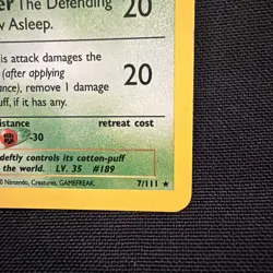 Jumpluff 7/111 Holo Rare Neo Genesis Pokemon Card moderately Played - Image 5