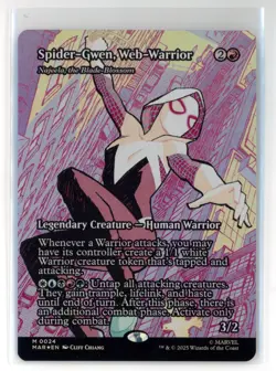 MAR Spider-Gwen, Web-Warrior / Najeela, the Blade-Blossom #24 Borderless FOIL - Image 1