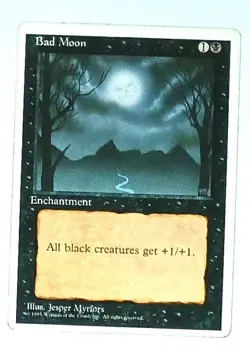 Magic the Gathering * MTG * Bad Moon * 4th * MP - Image 1