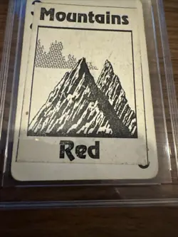 MTG Gamma Playtest Mountain Pre Alpha Beta - Image 2