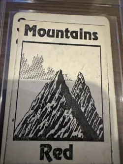 MTG Gamma Playtest Mountain Pre Alpha Beta - Image 3