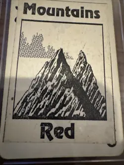 MTG Gamma Playtest Mountain Pre Alpha Beta - Image 4