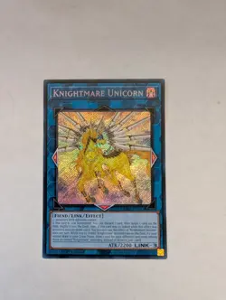 Yugioh Knightmare Unicorn RA01-EN043 Secret Rare Alt Art 1st Ed NM - Image 1