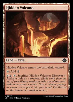 Hidden Volcano - Foil - The Lost Caverns of Ixalan #0277 MTG Magic The Gathering - Image 1
