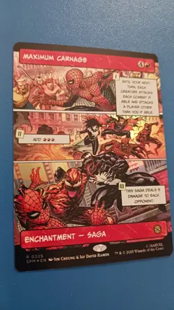 2025 MTG Marvel Spiderman Borderless Foil 0225 Maximum Carnage - Image 1