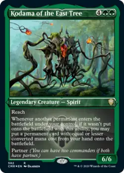 MTG Kodama of the East Tree (Foil Etched) - Foil, NM-Mint, English Commander Leg - Image 1