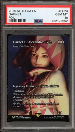 Magic MTG Garnet Til Alexandros 17th FCA Foil #0024 PSA 10 Gem Mint - Image 1