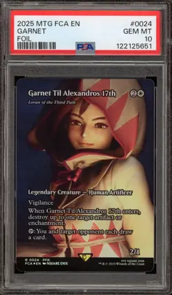 Magic MTG Garnet Til Alexandros 17th FCA Foil #0024 PSA 10 Gem Mint - Image 1