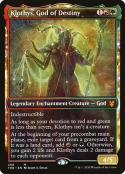 Klothys, God of Destiny - Showcase THB NM MTG - Image 1