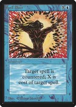 Spell Blast Limited Edition Beta HP MTG - Image 1