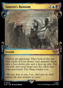 Sauron's Ransom - Silver Foil Showcase LTR NM MTG - Image 1
