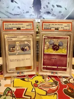 2017 Pokemon Japanese SM Promo Lillie Cosmog Special Box #80 & #081 PSA 10 Gem - Image 1