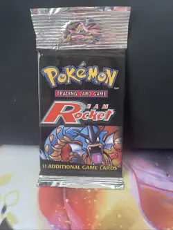 Pokemon Team Rocket Booster Pack Gyarados Artwork Single Pack (long crimp) 742818061766 - Image 1