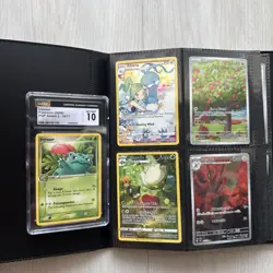 Pokemon Binder Collection Of 120+ Vintage And Modern Cards&Vintage Ivysaur Slab - Image 1