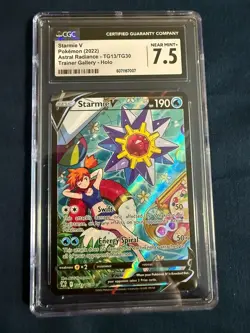 Pokemon Starmie V Astral Radiance Trainer Gallery TG13/TG30 CGC 7.5 - Image 1