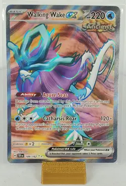 Pokemon TCG Walking Wake EX 189/162 Temporal Forces Full Art Holo Rare - Image 1