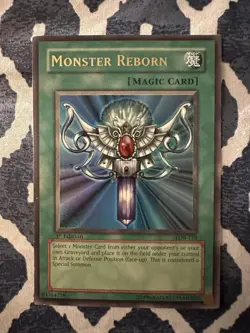 Yugioh. Monster reborn First Edition. Lob-118. Please See Pics.. - Image 1
