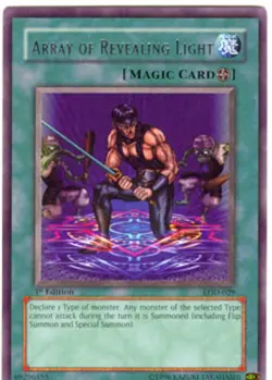 Yugioh! LP Array of Revealing Light - LOD-029 - Rare - 1st Edition Lightly Playe - Image 1