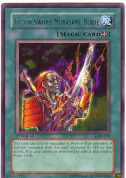 Yugioh! Fusion Sword Murasame Blade - LOD-079 - Rare - 1st Edition Near Mint, En - Image 1